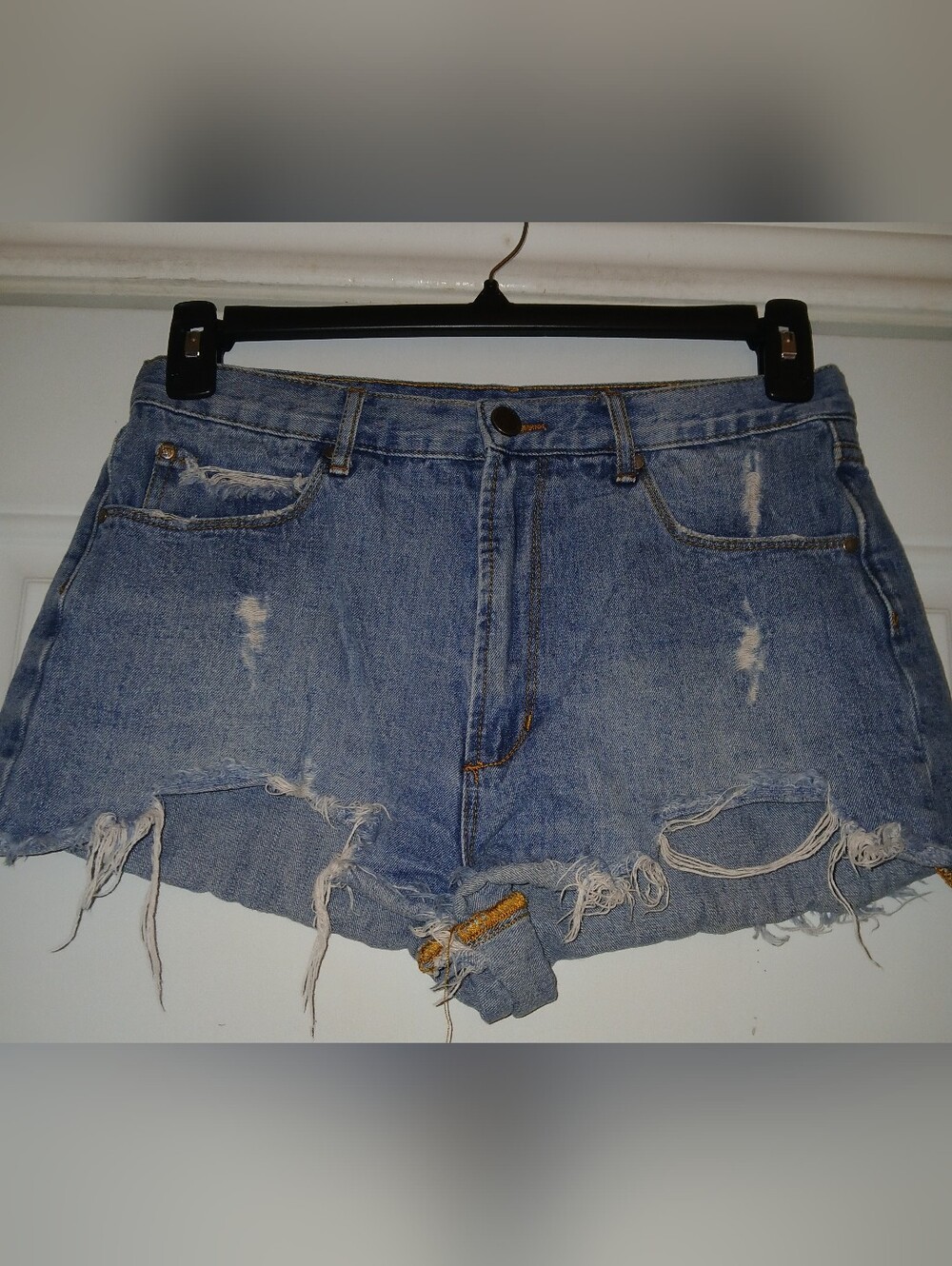 Articles Of Society Womens Shorts Blue Jeans Size 29 Cut-Off Denim distressed